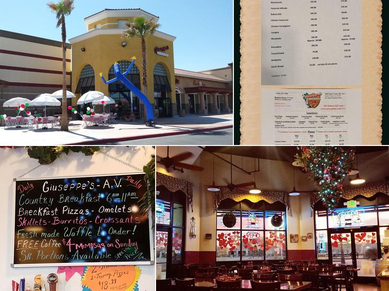 Giuseppe's Italian Restaurant Menu