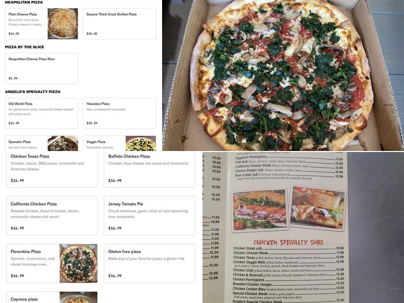 Angelo's Pizza & Subs Menu