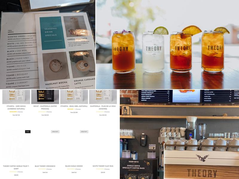Theory Coffee Roasters Menu