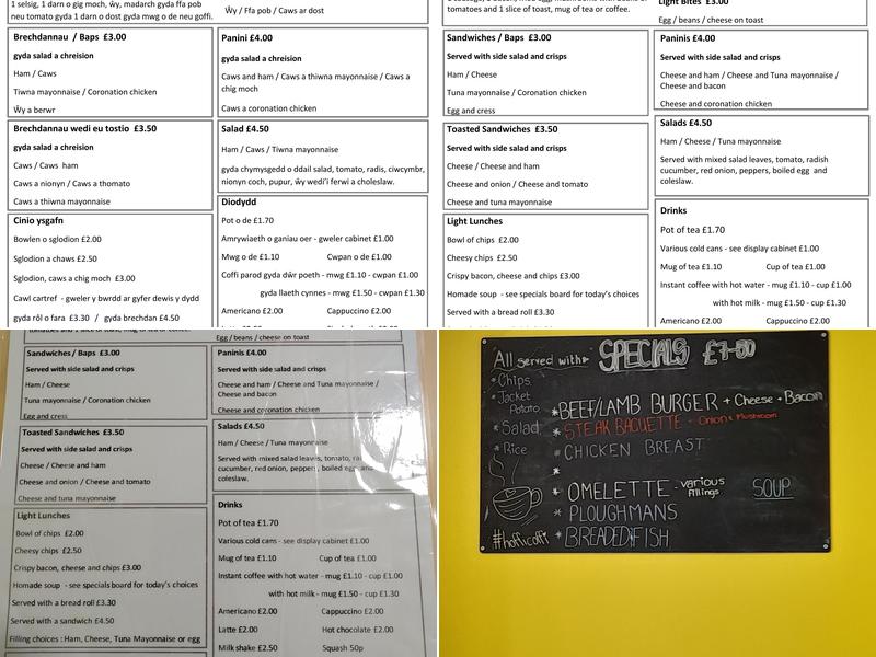 Hoffi Coffi & Laundrette Menu