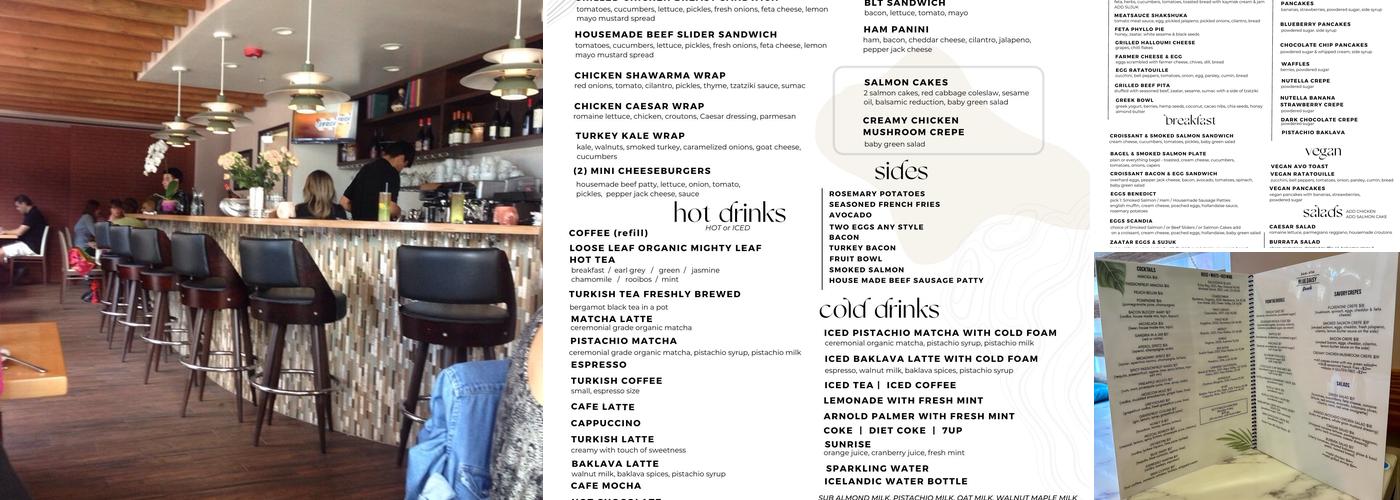 Blue Daisy Menu