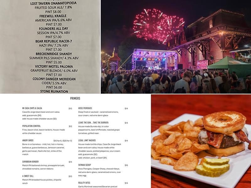 The Wooden Match Menu