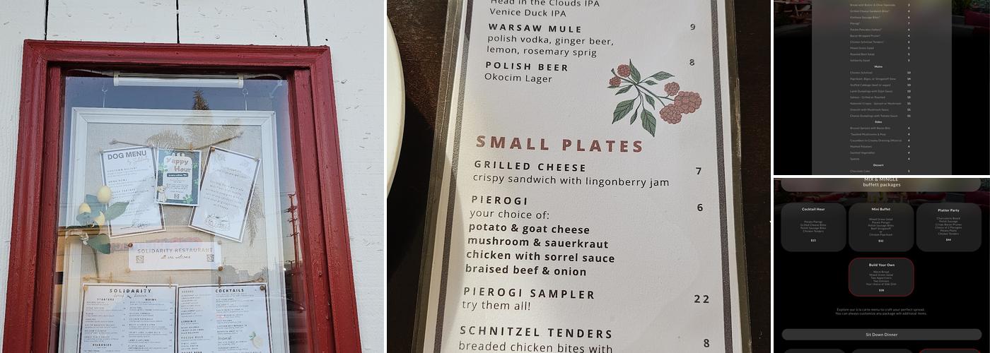 Solidarity Menu