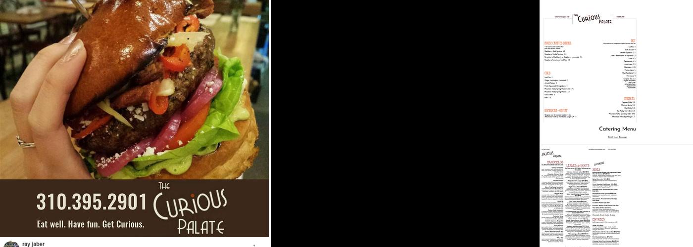 The Curious Palate Menu