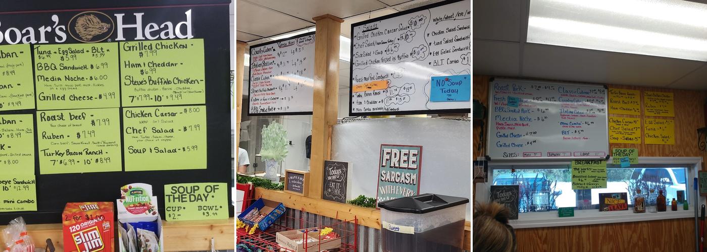 The Country Cuban Menu