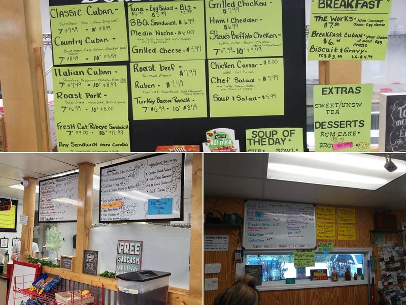 The Country Cuban Menu