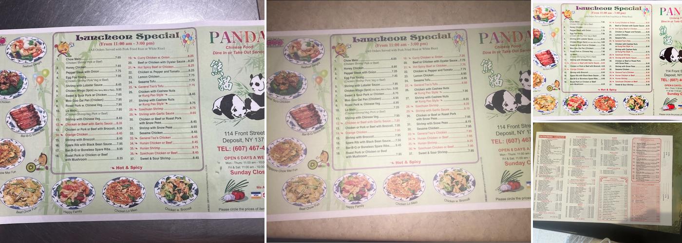 Panda Menu