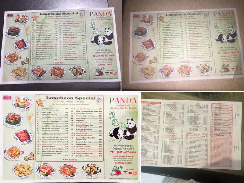 Panda Menu