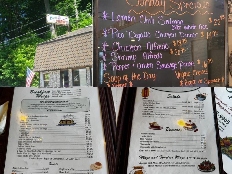 Circle E Diner Menu