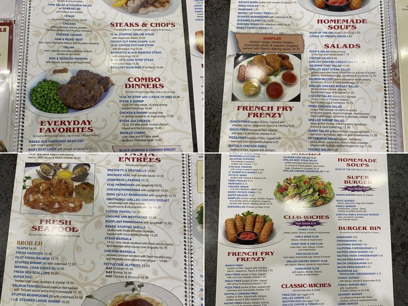 5th Street Diner Menu