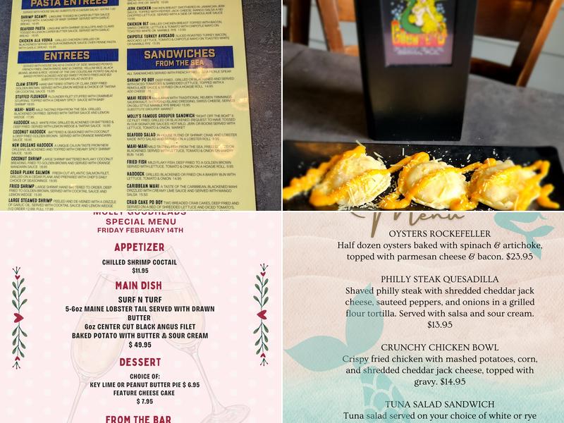 Molly Goodhead's Raw Bar & Restaurant Menu