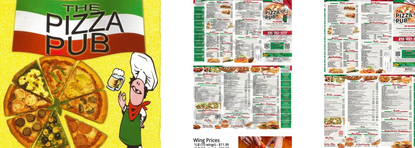 Pizza Pub Menu