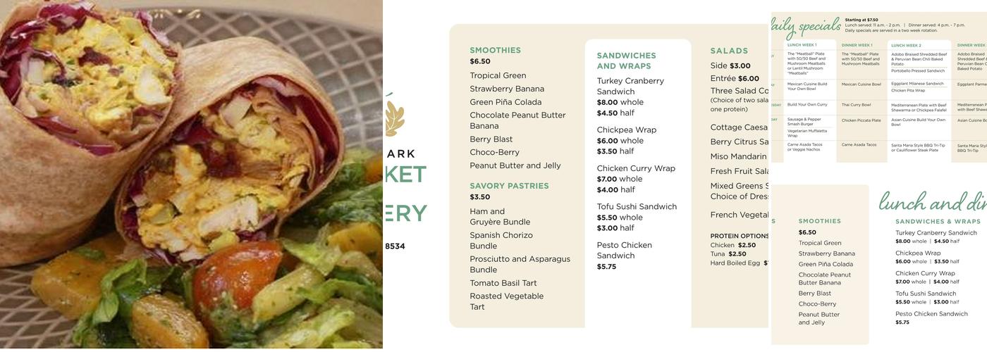 Oak Park Market + Eatery Menu
