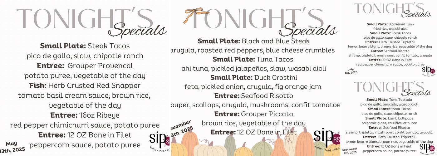 Sip85 Menu