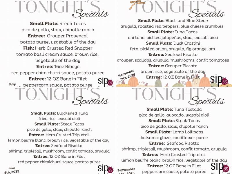 Sip85 Menu