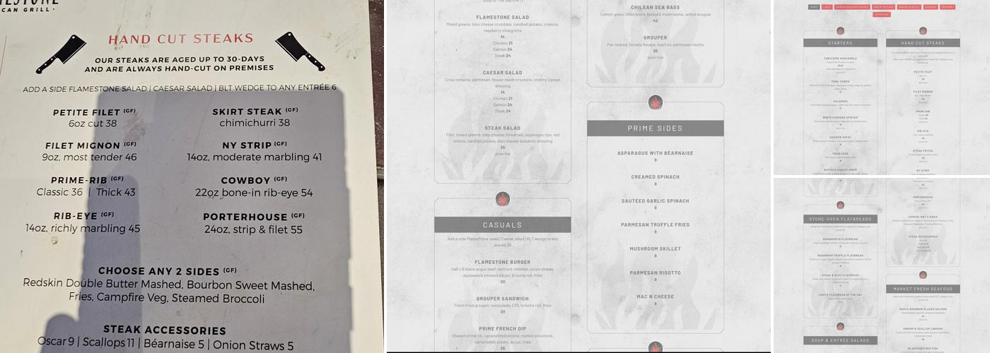 FlameStone Menu
