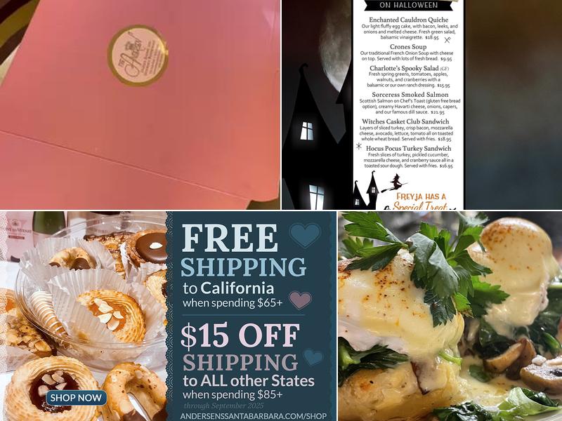 The Andersen's Danish Bakery & Restaurant Menu