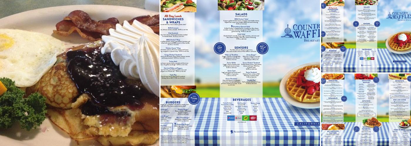 Country Waffles Menu