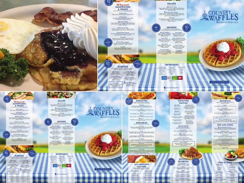 Country Waffles Menu