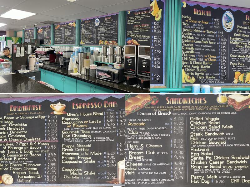 Mimo's Cafe Menu