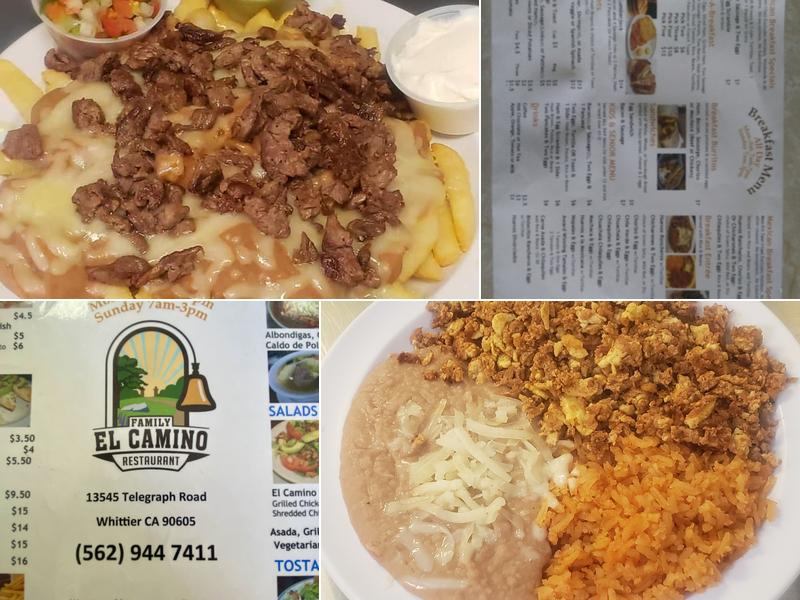 El Camino Family Restaurant Menu