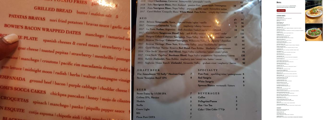 Phlight Menu