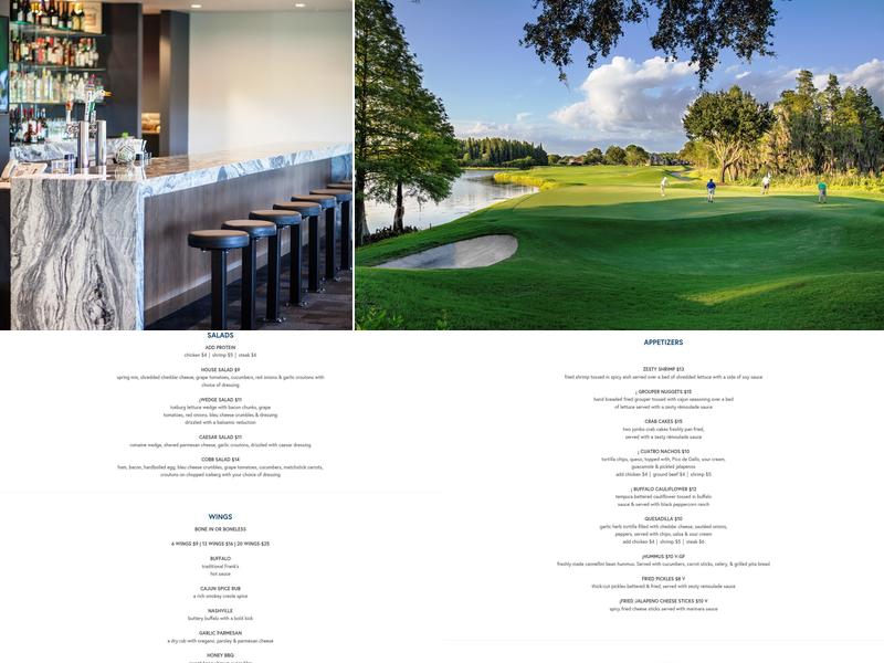 The Grill Restaurant & Bar Menu