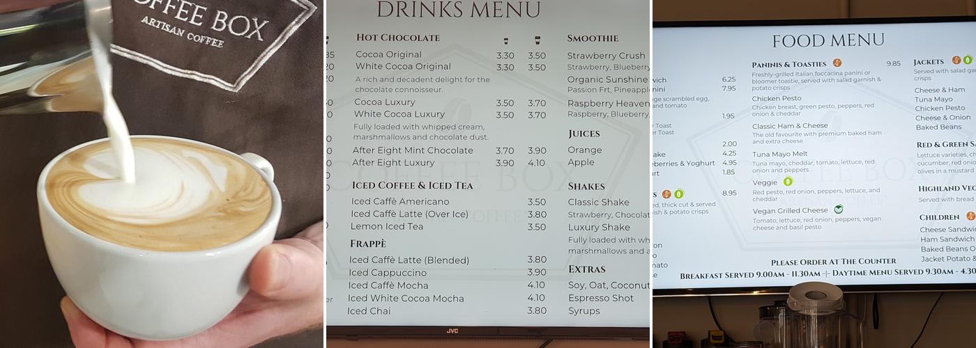 Coffee Box Menu