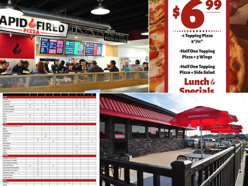 Rapid Fired Pizza Menu