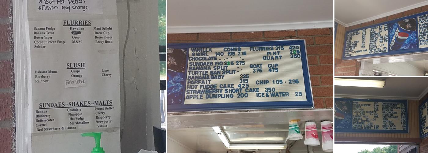 Emma's Frosty Kreme & Pizza Menu