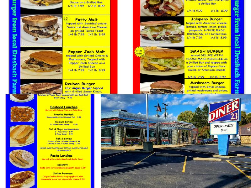 Maddy's Diner 23 Menu