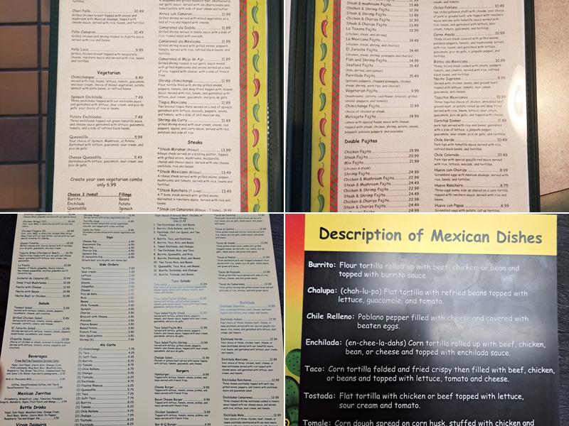 El Jarocho Menu
