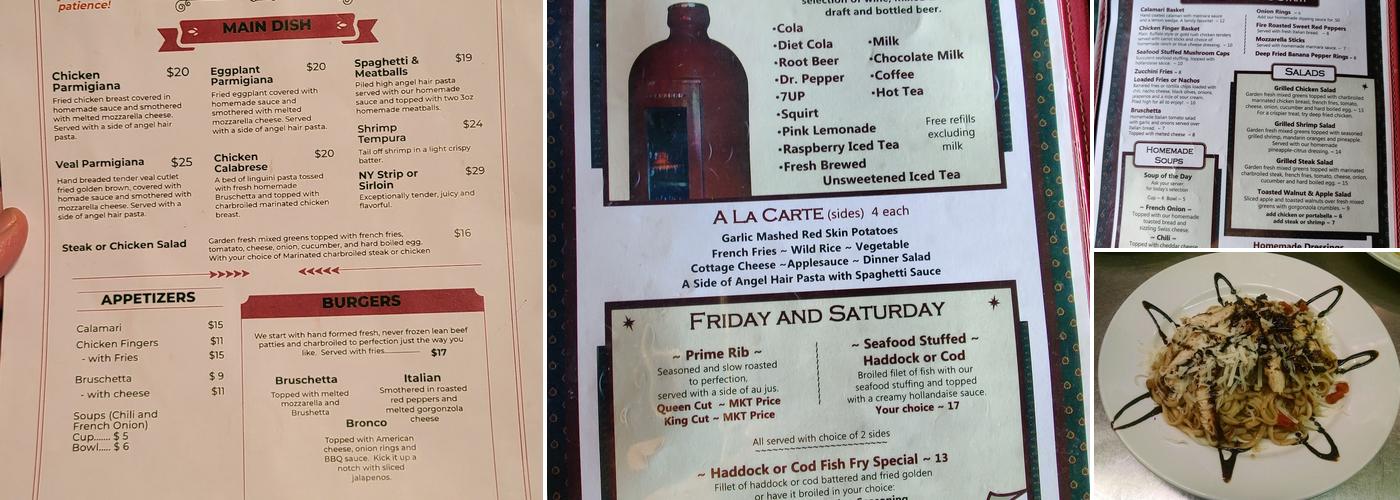 Quagliana's Bark Grill Menu