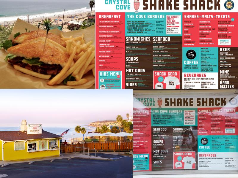 Crystal Cove Shake Shack Menu