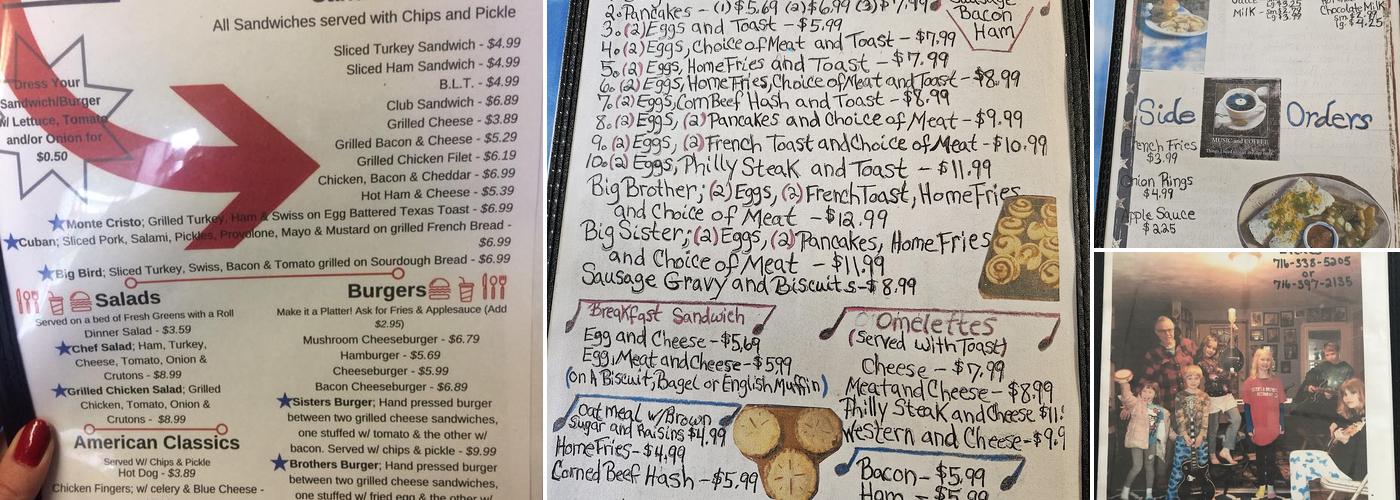 Sisters Restaurant Menu