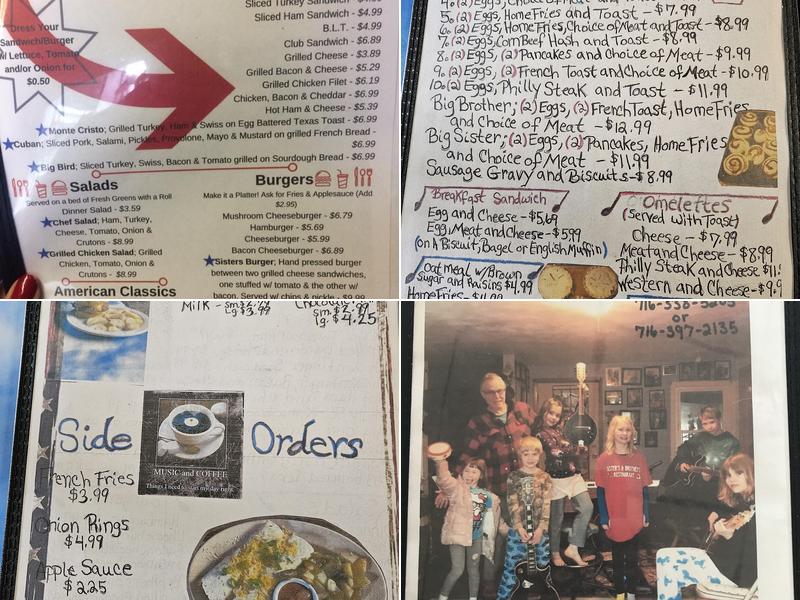Sisters Restaurant Menu