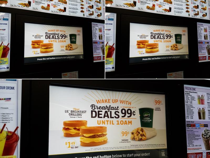 Sonic Drive-In Menu