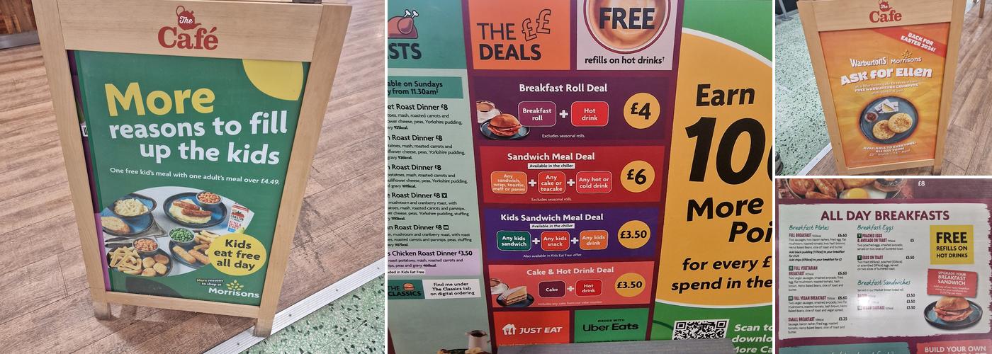 Morrisons Cafe Menu