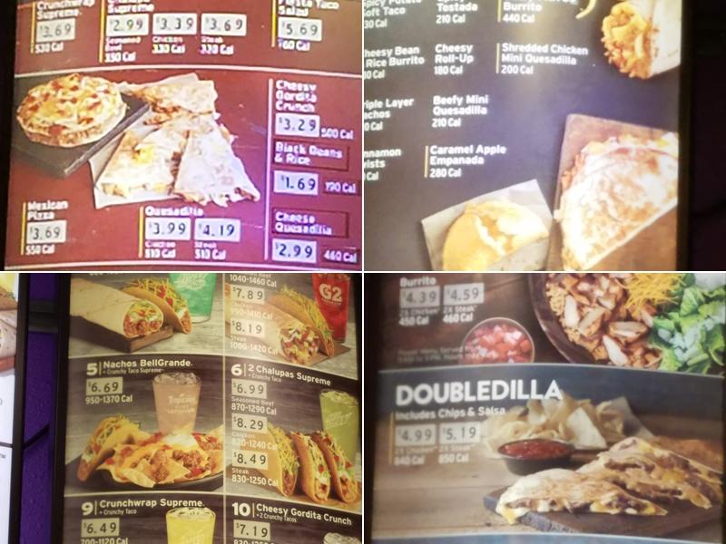Taco Bell Menu