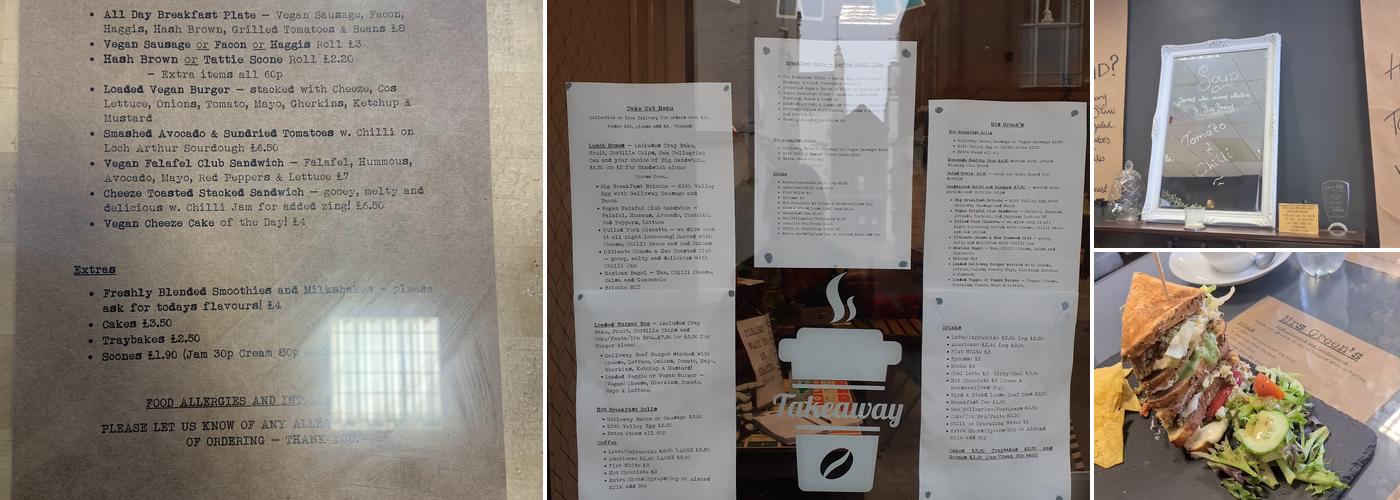 Mrs Greens Tea Lounge Menu