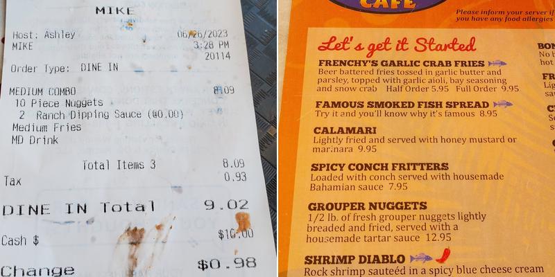 Wendy's Menu
