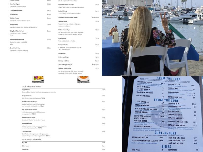 Steve's Steakhouse and Seafood Menu