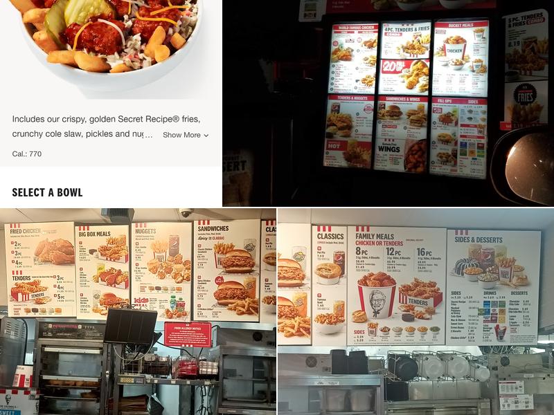 KFC Menu