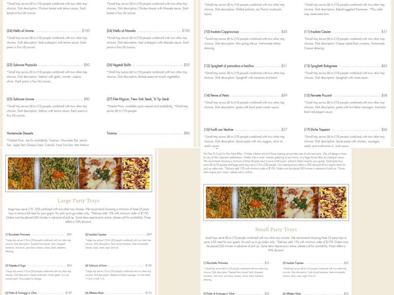 Il Farro Restaurant Menu