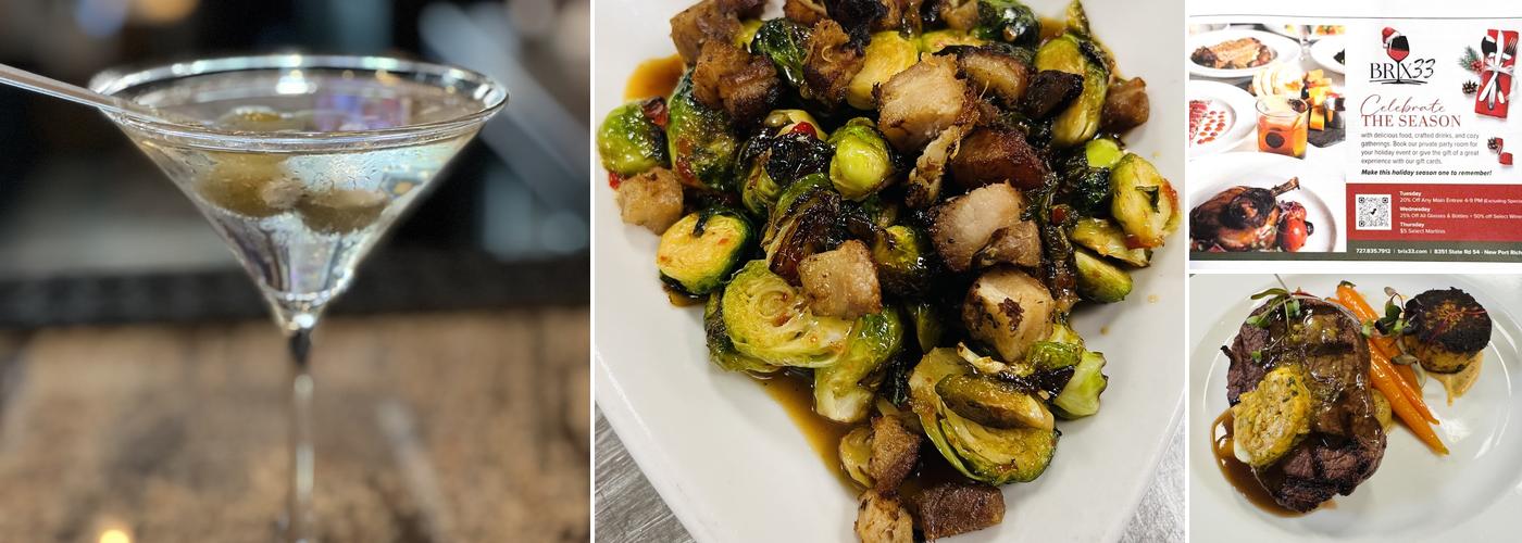 Brix 33 Fine Wines and Bistro Menu