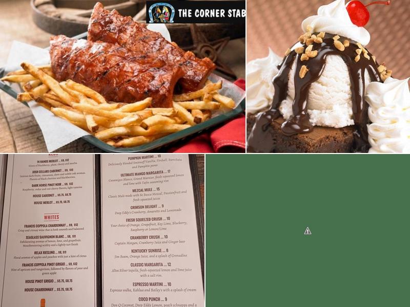 The Corner Stable Menu