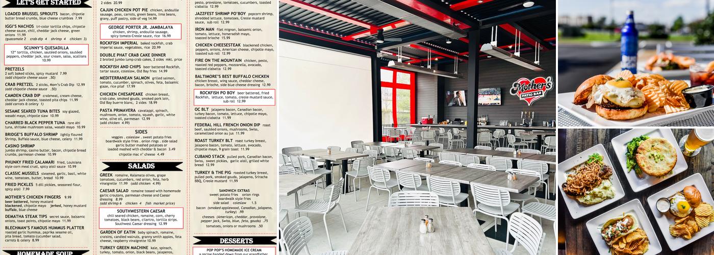 Mother's North Grille Menu