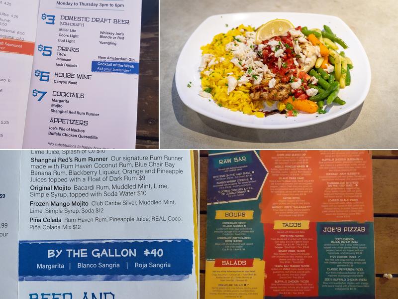 Whiskey Joe's | Port Richey Menu