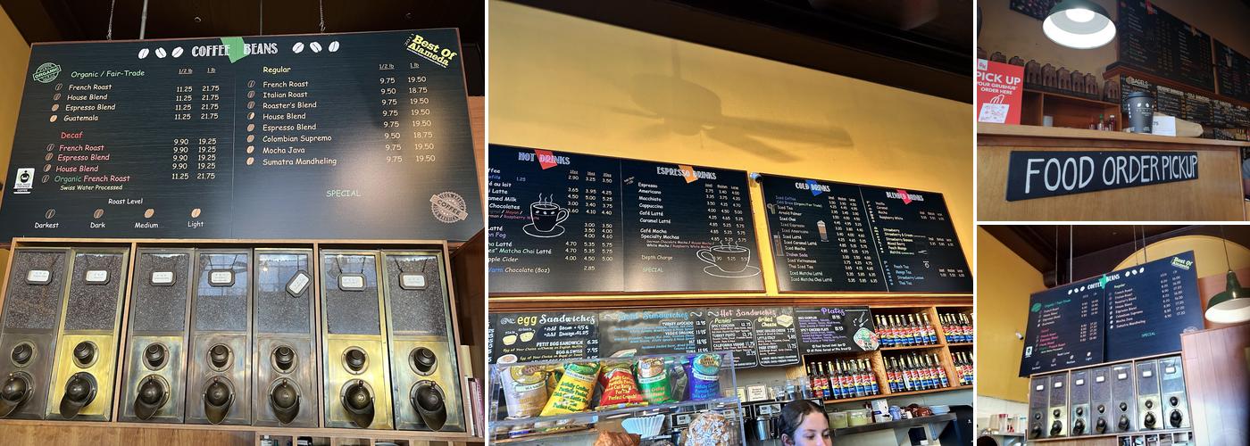 Beanery of Alameda Menu