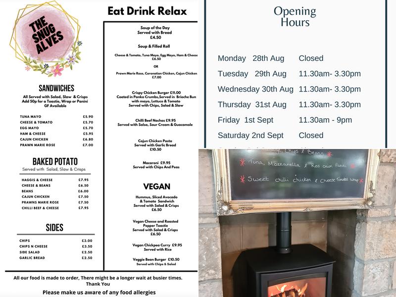 The Snug (Alves) Limited Menu